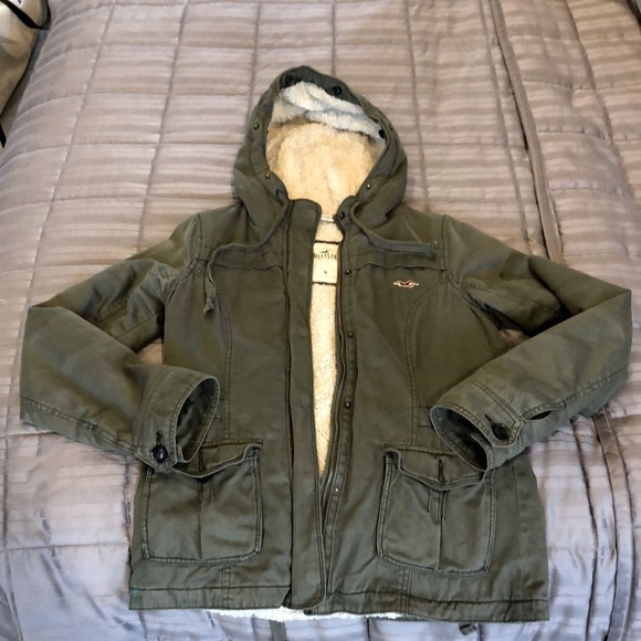 Hollister cargo/utility Sherpa lined jacket - Picture 1 of 6